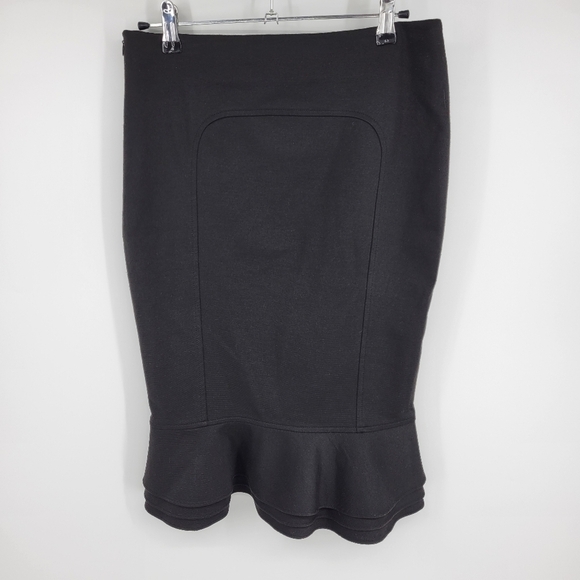 Zara Skirt Triple Layer Flounce Trumpet Mermaid Bottom Wardrobe Staple - Picture 6 of 10